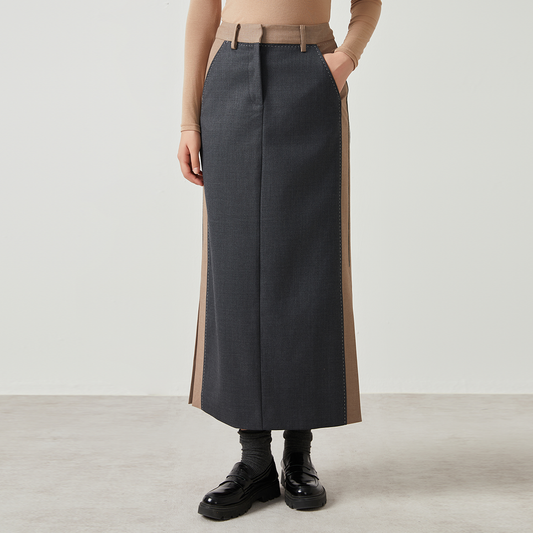 Women’s Australian Wool Long Skirt K2549W