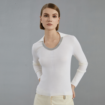 Women's Wool Thin Pullover Top