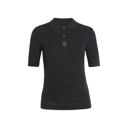 Women's Merino Wool & Silk Polo Shirt