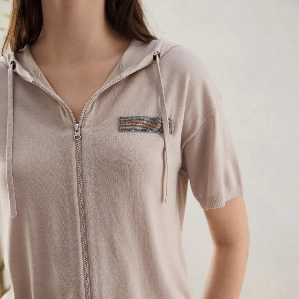 Women's Clothing Summer Merino Wool Hooded