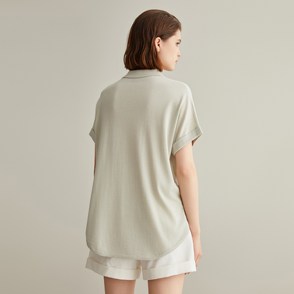 Women's Clothing Merino Wool Shirt