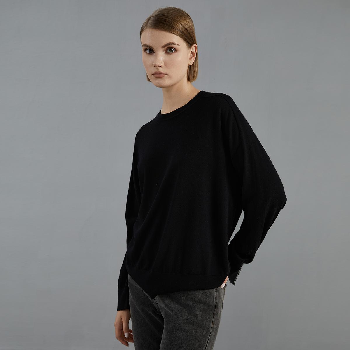 2025 Women's Round Neck Merino Wool Knitted Sweater