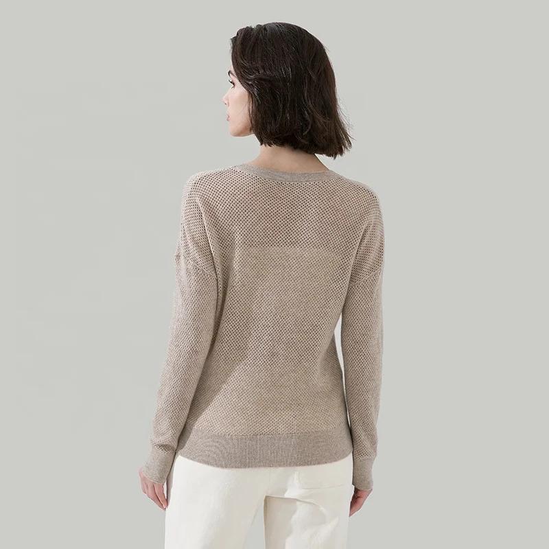 Women's Round Neck  Cashmere Knit Pullover Jumper Top BC1608