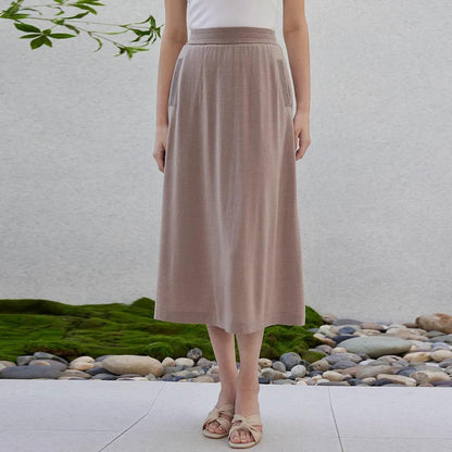 Women's Merino Wool & Silk Knit Skirt