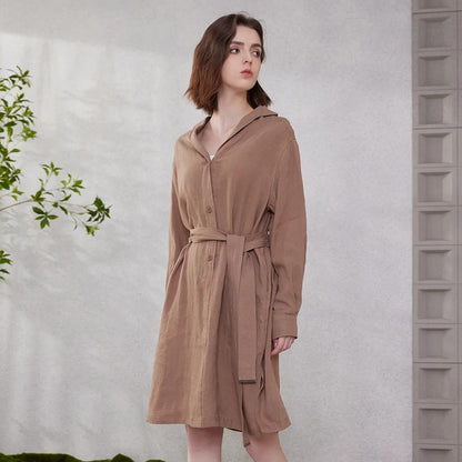 Women's Pure Linen  Dress K2059L