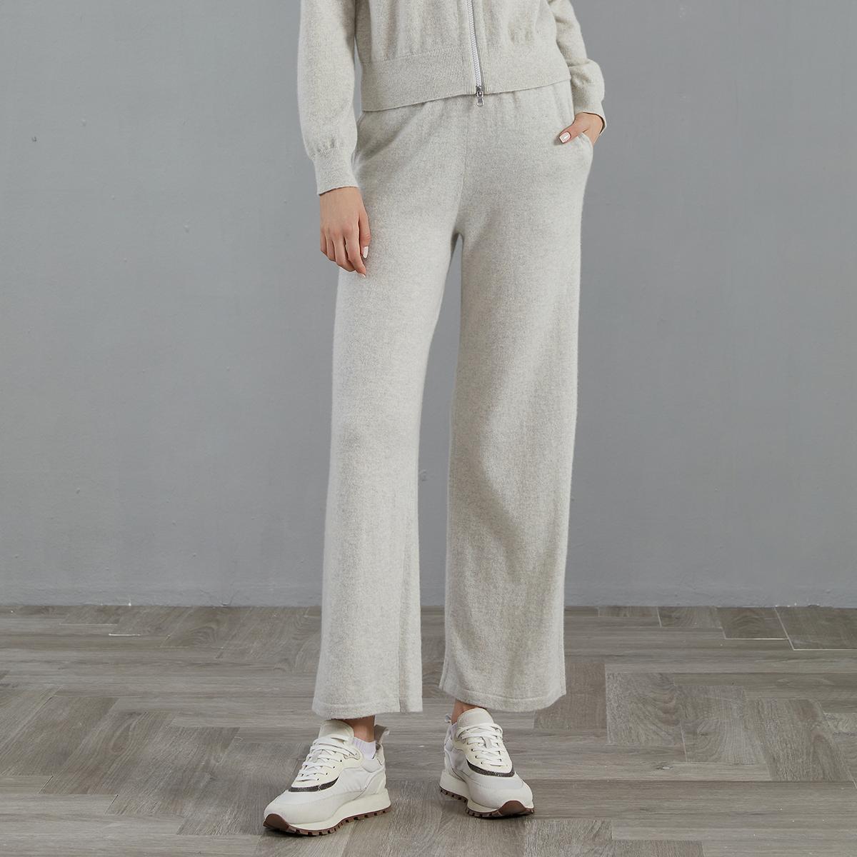 Women's 100% Cashmere  knit Casual Pants BC818