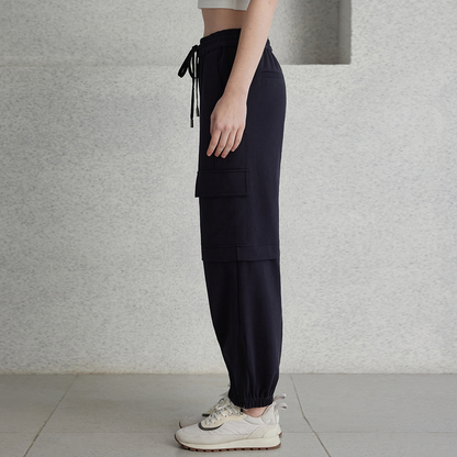 Women's Clothing Elastic Waist Drawstring Pants