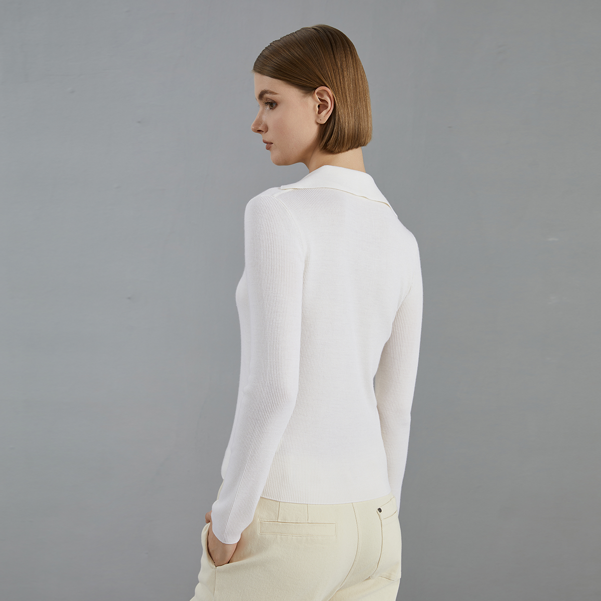 Women's Wool Thin Pullover Top