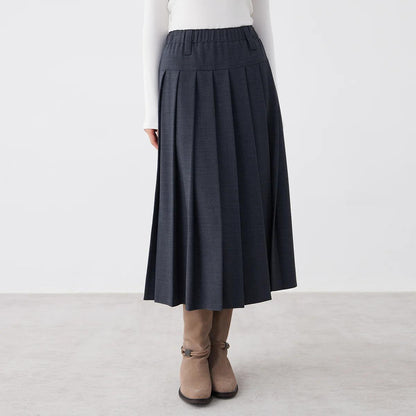 Women's Australian Wool Pleated  Skirt