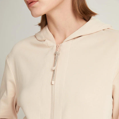 Women's Cotton zipper Hoodie