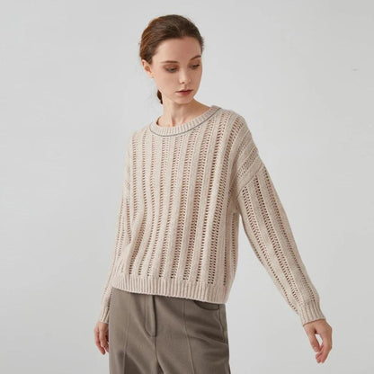 Women's Loose Wool Pullover Sweater 1670A