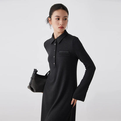 Women’s Acetate Wool Casual Dress K2690W