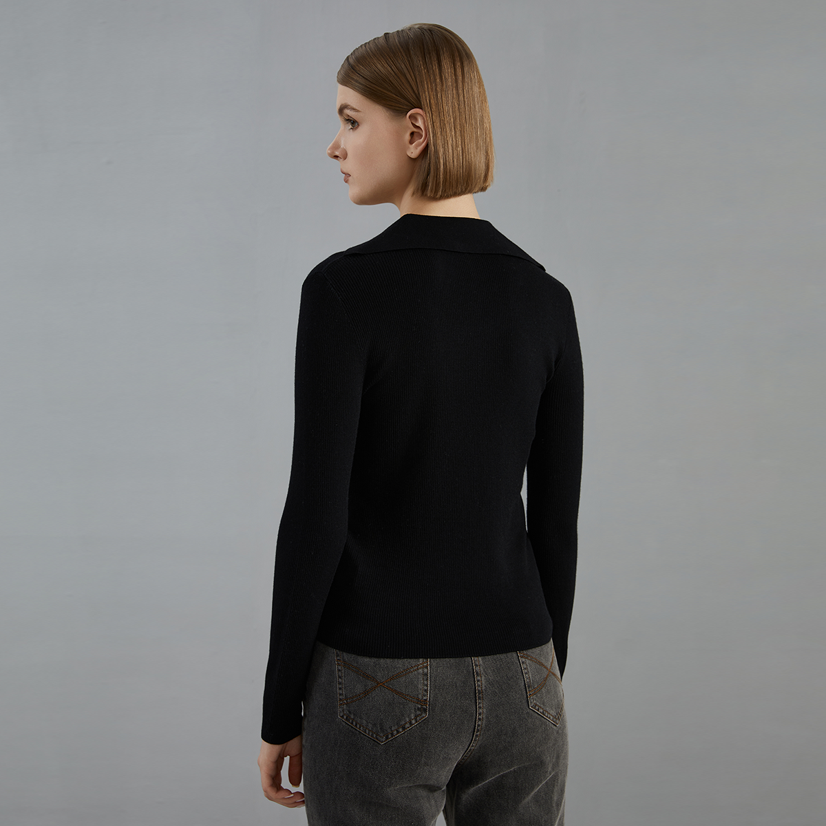 Women's Wool Thin Pullover Top