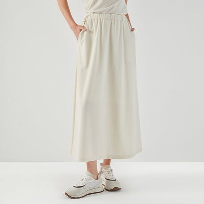 Women’s Cotton and Artificial Cotton Elastic Waist Skirt