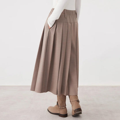 Women's Australian Wool Pleated  Skirt