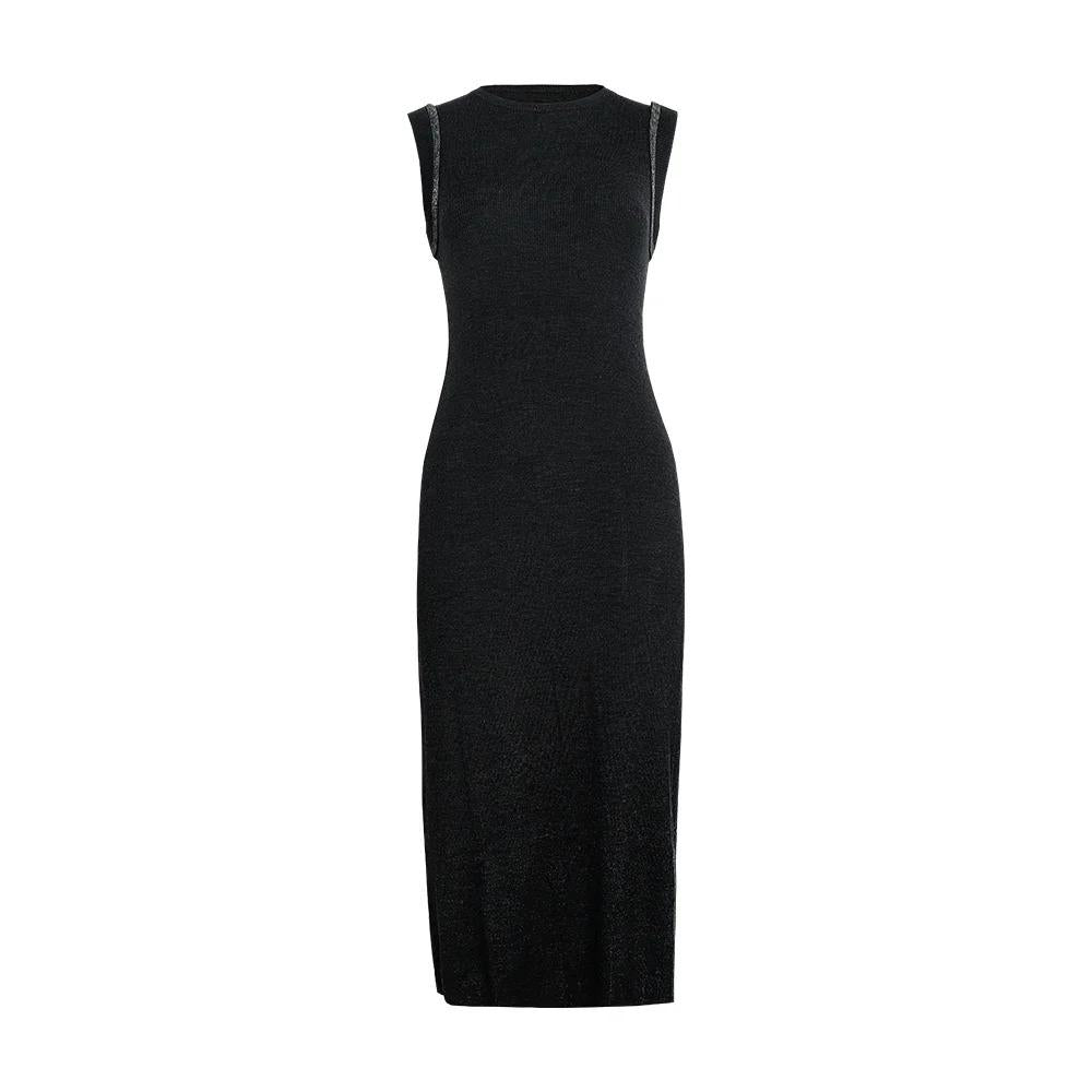 Women's Merino Wool & Silk Sleeveless Dress