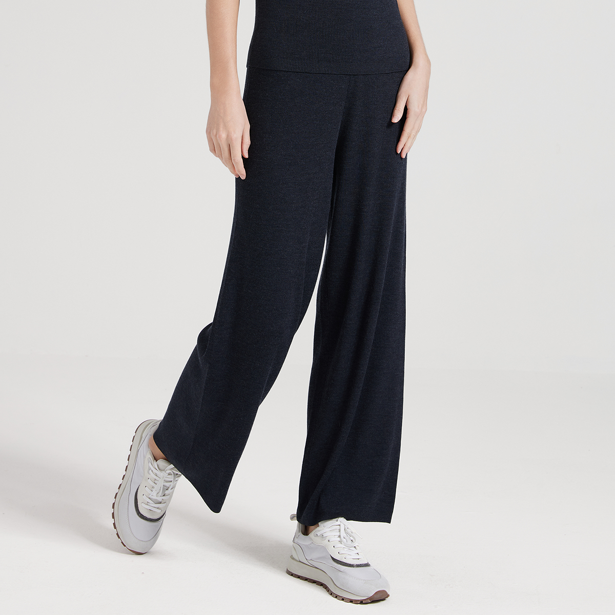 2025 Women's silk wool straight-leg pants BC1022