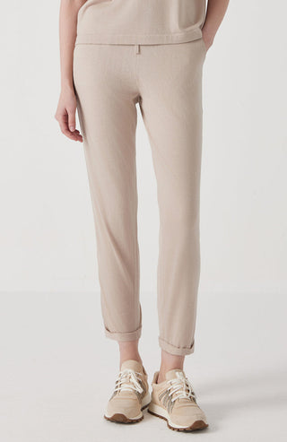 Women's Knitted Wool Silk Straight-Leg Casual Pants