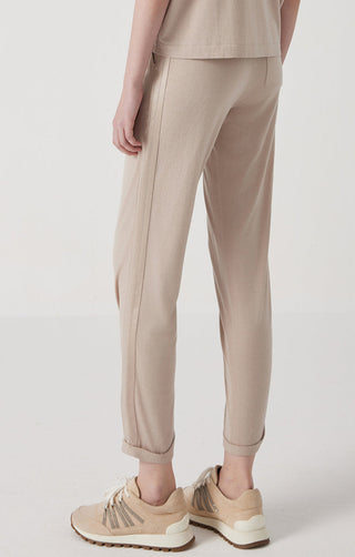 Women's Knitted Wool Silk Straight-Leg Casual Pants