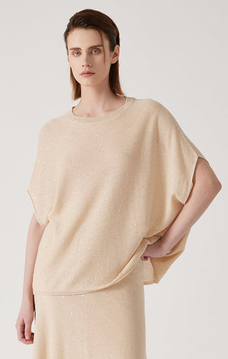 Women's Linen Bat-Sleeve Pullover