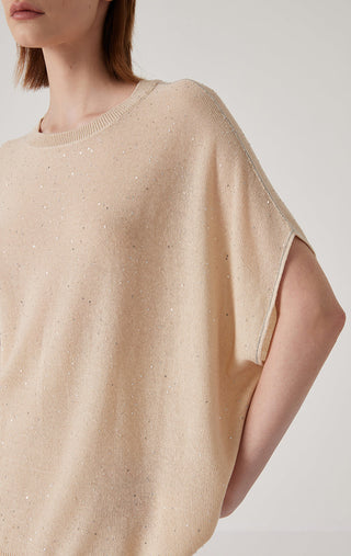 Women's Linen Bat-Sleeve Pullover