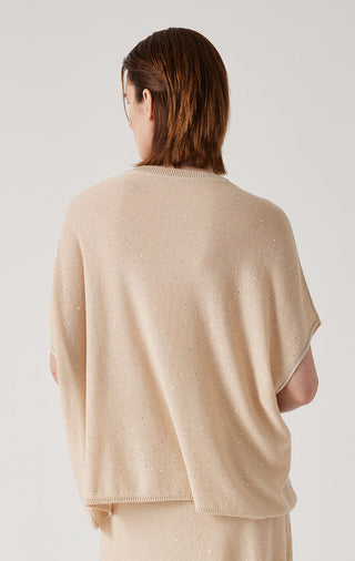 Women's Linen Bat-Sleeve Pullover