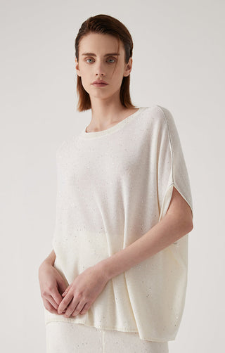 Women's Linen Bat-Sleeve Pullover