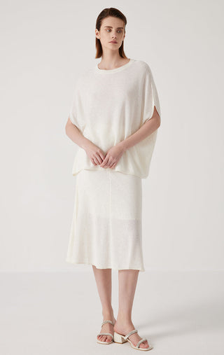 Women's Linen Bat-Sleeve Pullover