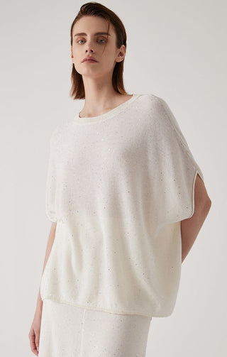Women's Linen Bat-Sleeve Pullover
