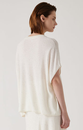 Women's Linen Bat-Sleeve Pullover