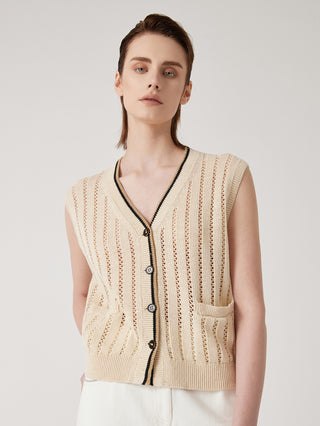Women's Summer Linen Knit Vest
