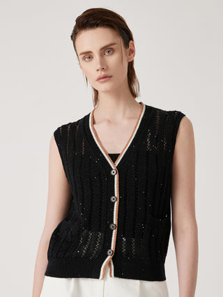 Women's Summer Linen Knit Vest