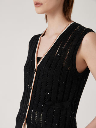 Women's Summer Linen Knit Vest