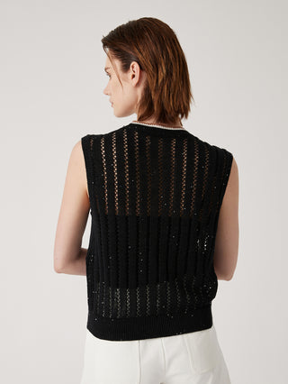 Women's Summer Linen Knit Vest