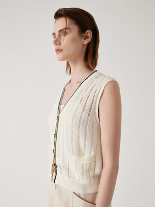 Women's Summer Linen Knit Vest