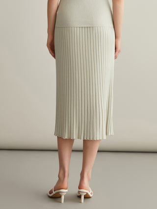 Wool Silk Fishtail Skirt - serathinan 
