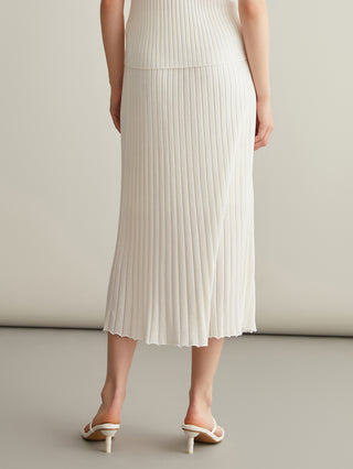 Wool Silk Fishtail Skirt - serathinan 