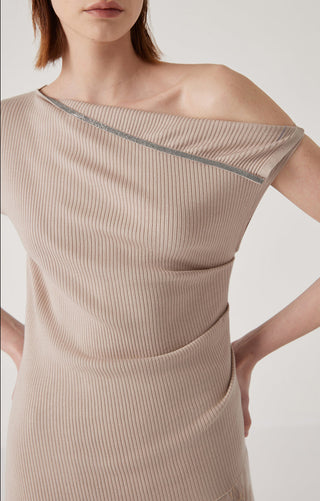 Women's woolen silk rotator cuff top