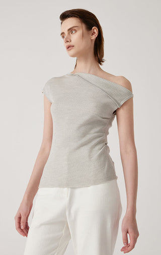 Women's woolen silk rotator cuff top