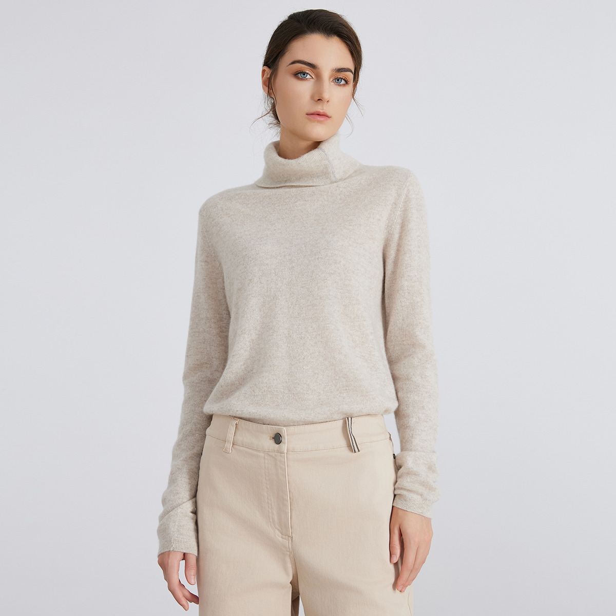 Women Turtle Neck Pullover  cashmere Sweater BC767