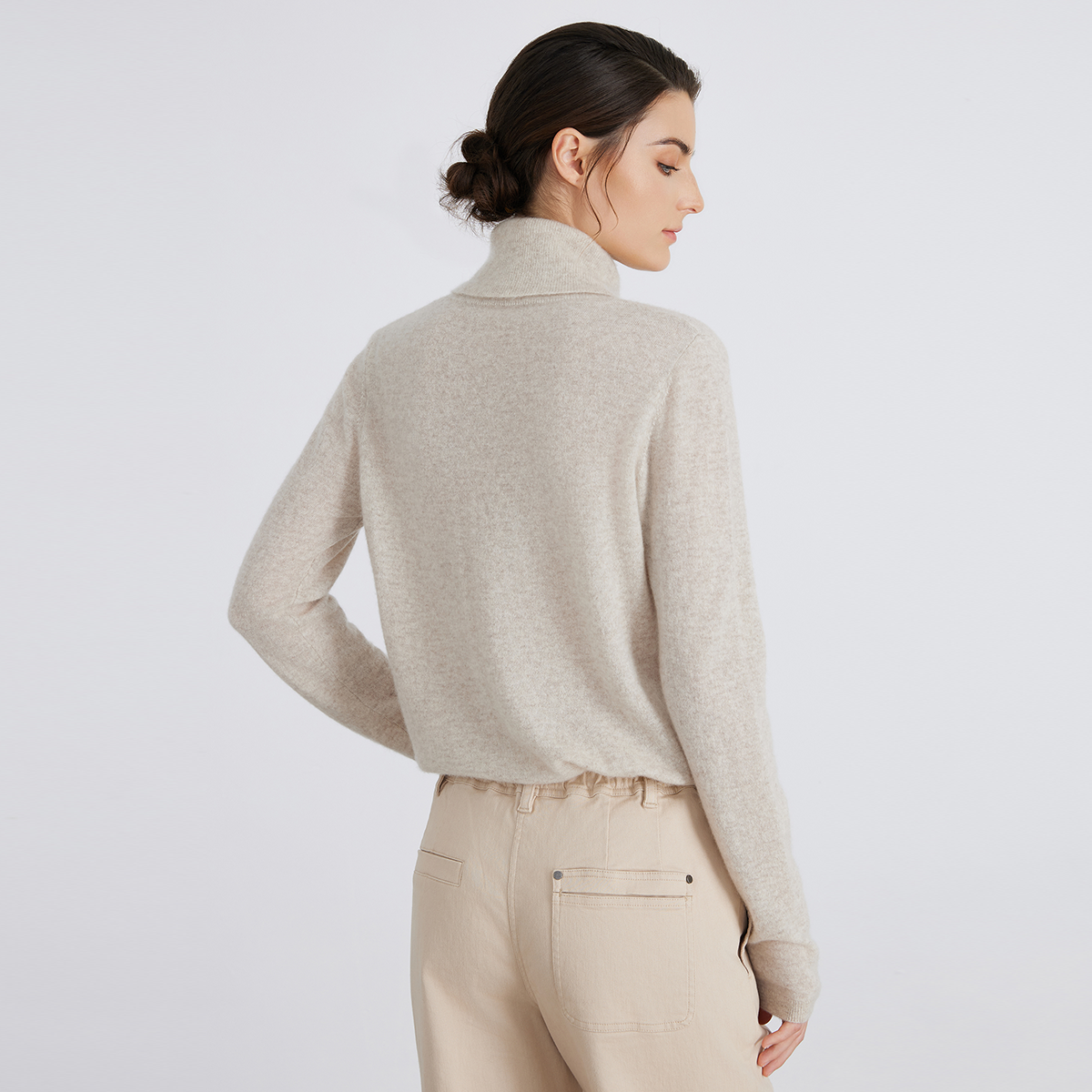 Women Turtle Neck Pullover  cashmere Sweater BC767