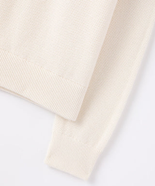 Wool Knit Sweater with Dual Stripe Pocket Detail