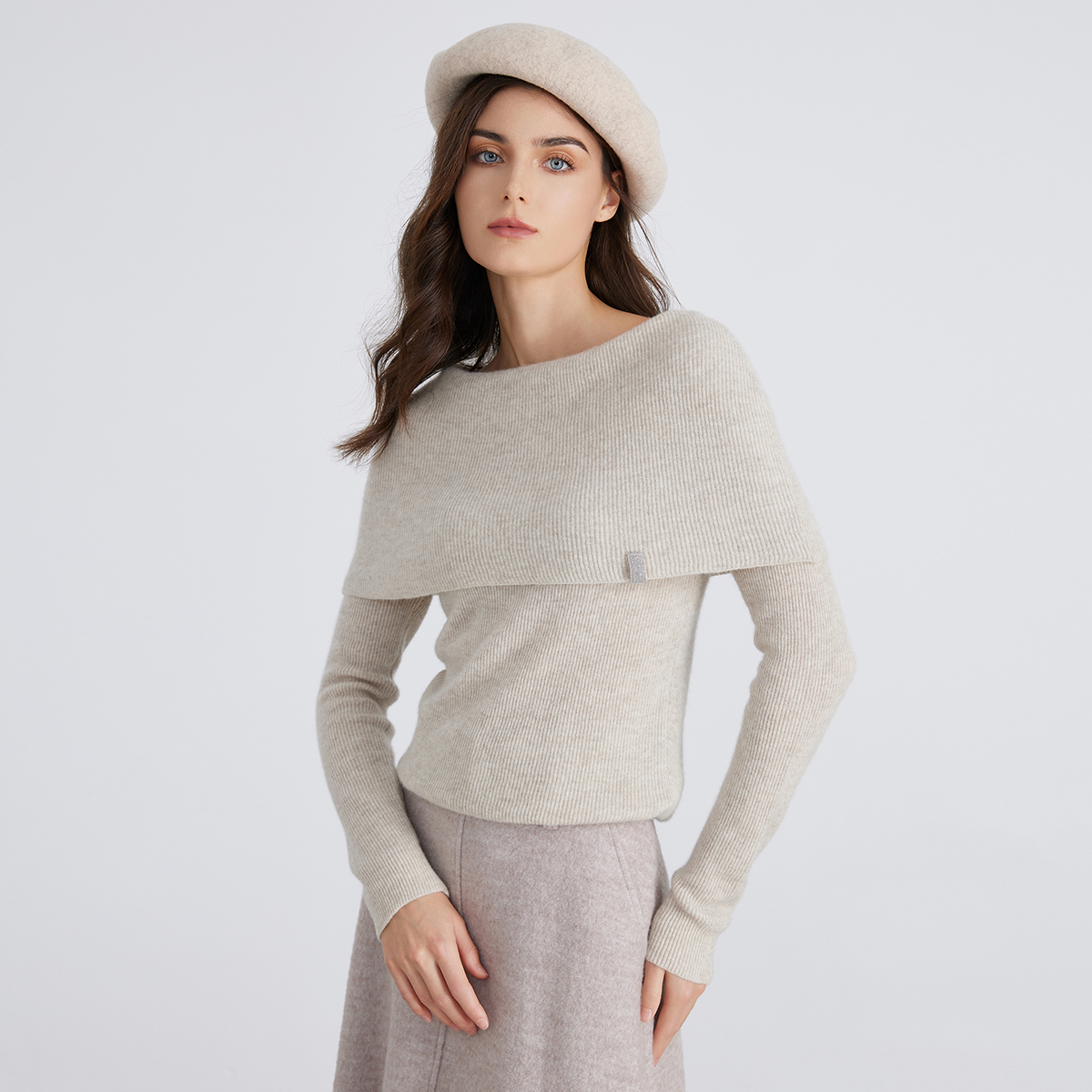 Women's 94% Cashmere Pullover Knitted Sweater BC929