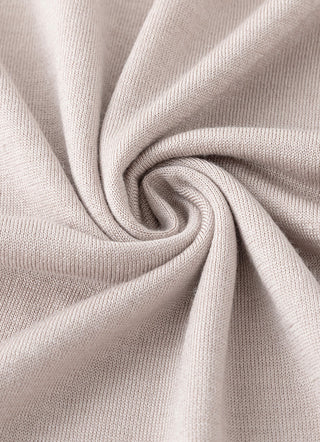 Wool and Silk Blend V-Neck Knit Tee