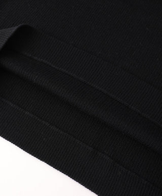 Wool Women's V-Neck Half Sleeve Ribbed Top