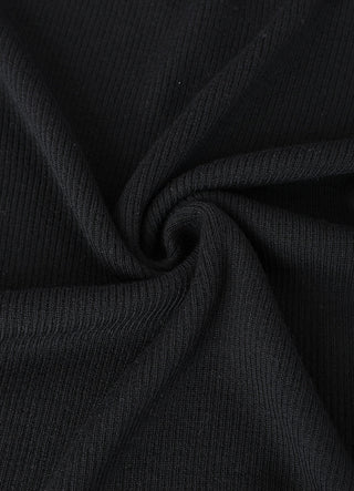 Wool Women's V-Neck Half Sleeve Ribbed Top