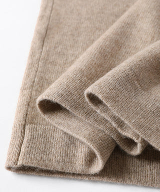 Cashmere Knit Pants with Beaded Details