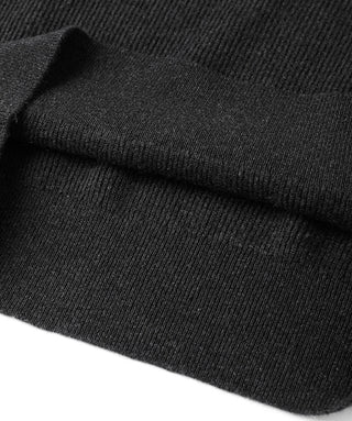 Wool Knit Hooded With Layered-Cuff - serathinan 