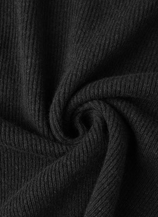 Wool Knit Hooded With Layered-Cuff - serathinan 