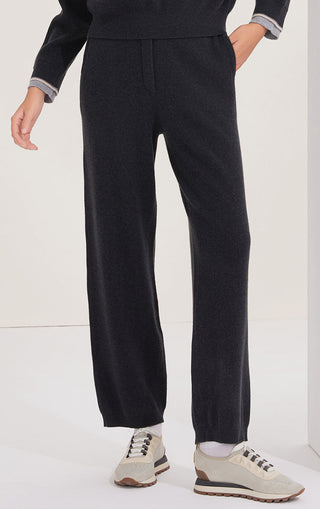Women's Merino Wool Wide-Leg Knit Pants